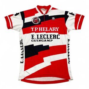Team Leclerc Guingamp France Noret Vintage 1980's Cycling Bike Jersey Men's L